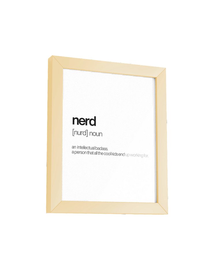 Framed High-Quality Nerd Poster (in) product image (2)
