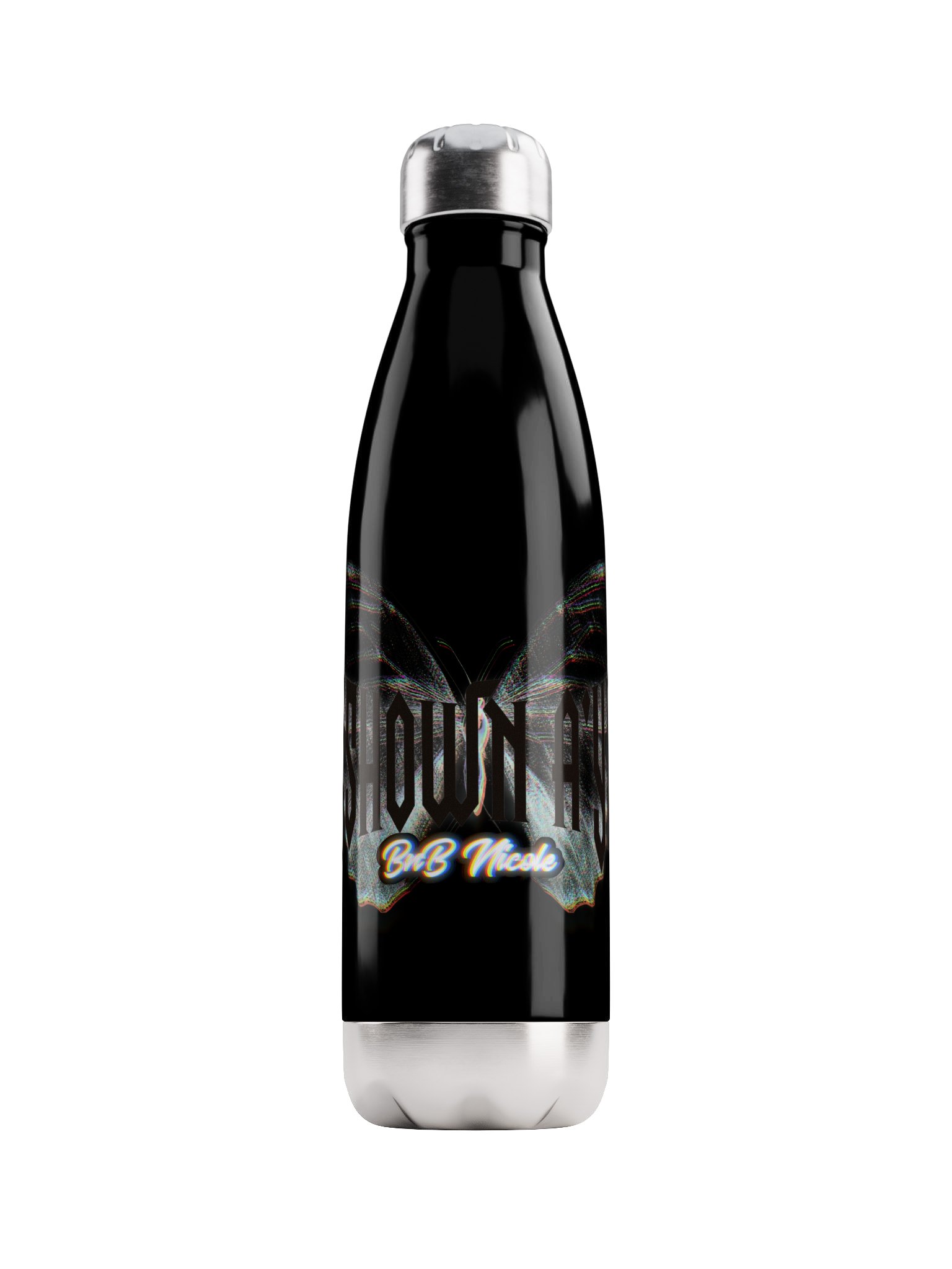 Iridescent Butterfly Stainless Steel Water Bottle product image (1)