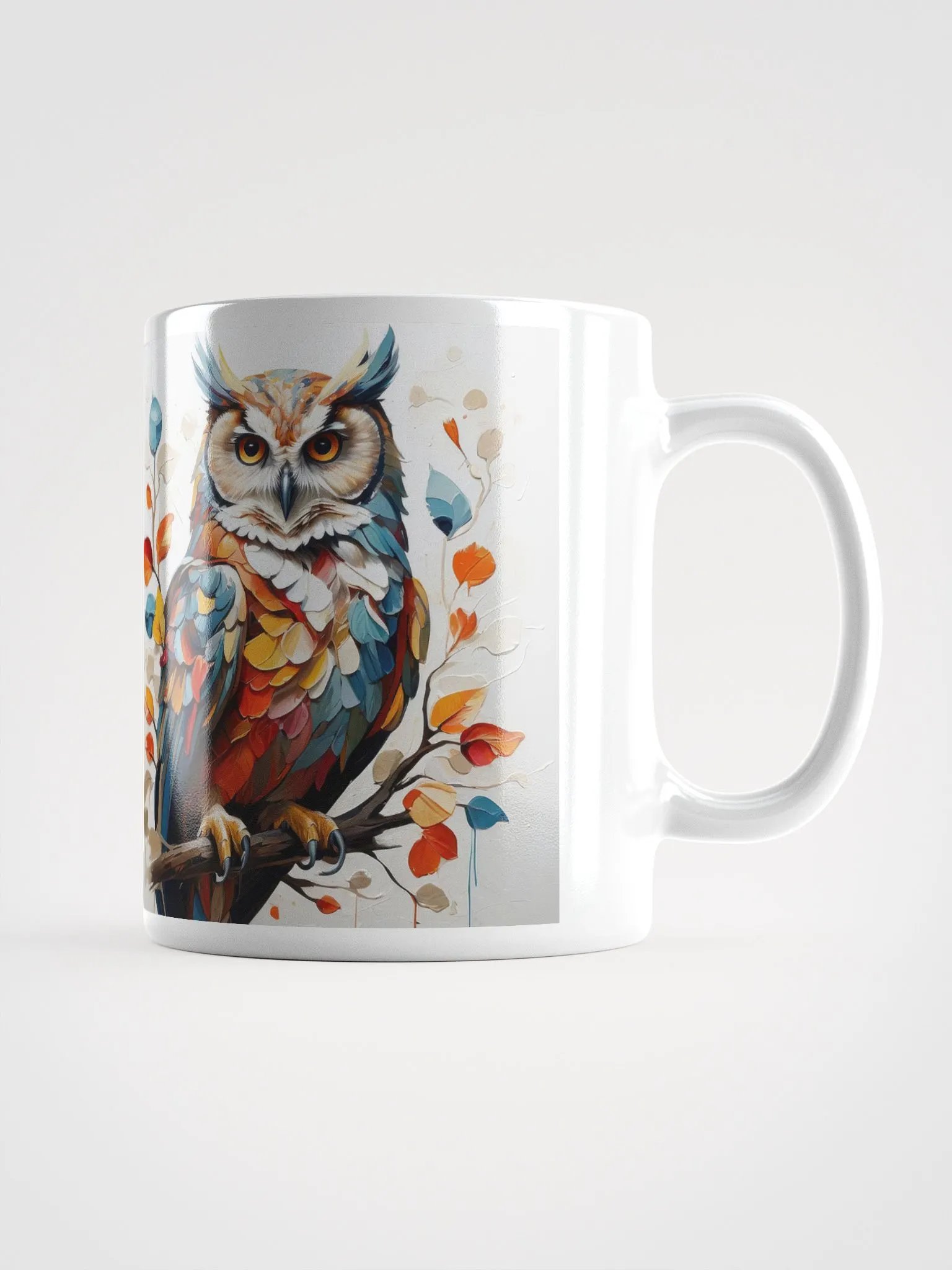 Radiant Feathers Owl Mug product image (1)