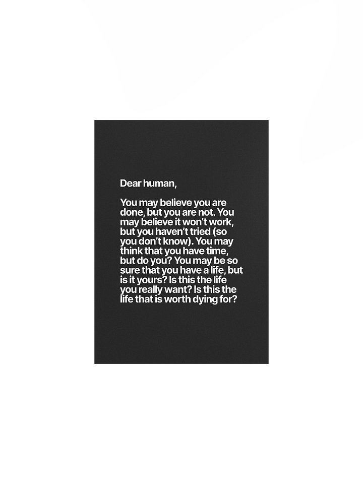 Dear human (Poster) product image (1)