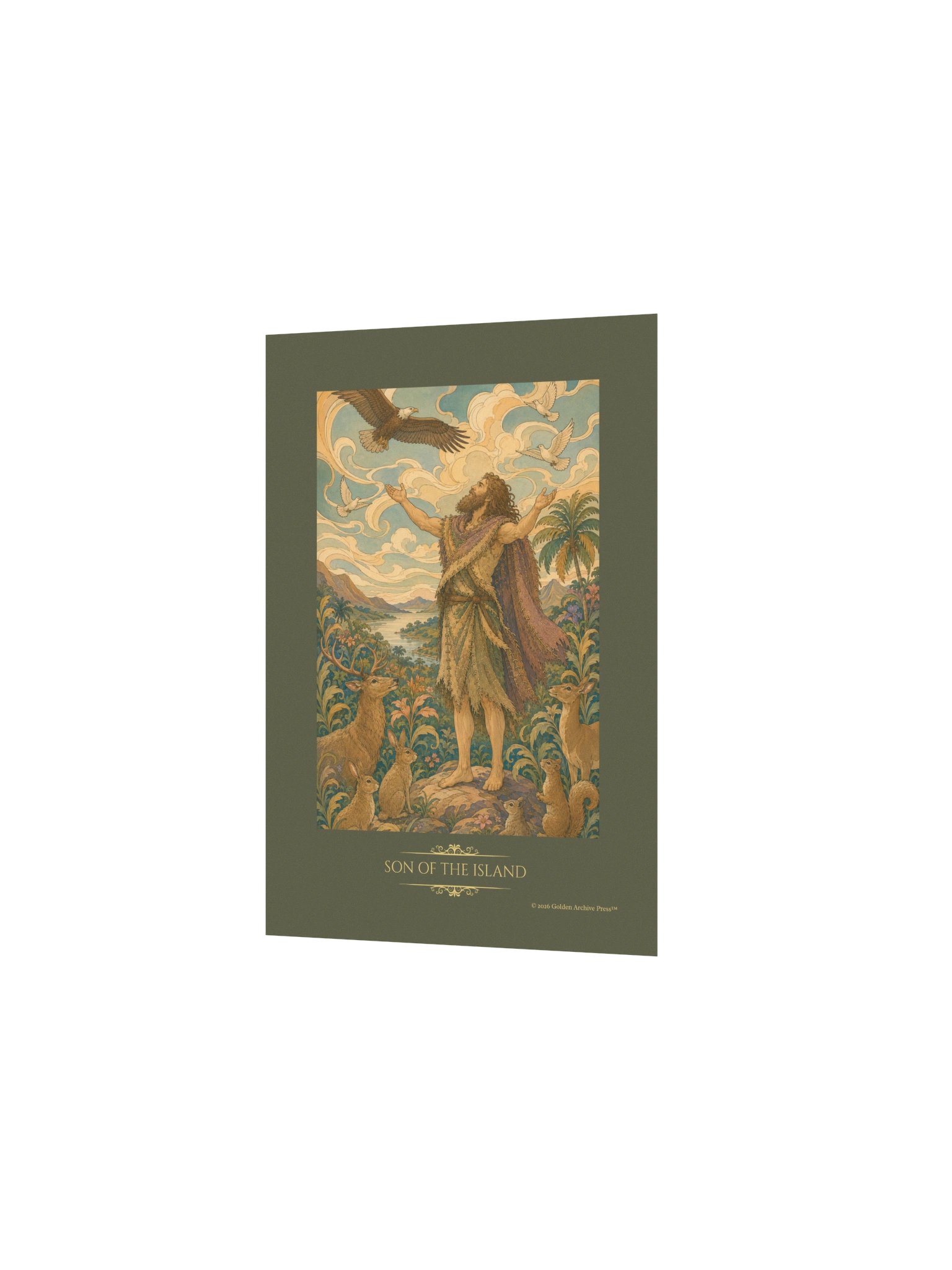 Son of the Island — Art Nouveau Art Print (Man and Nature) product image (11)