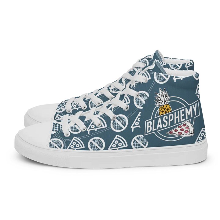 Blasphemy High Top Teal/White Female product image (2)