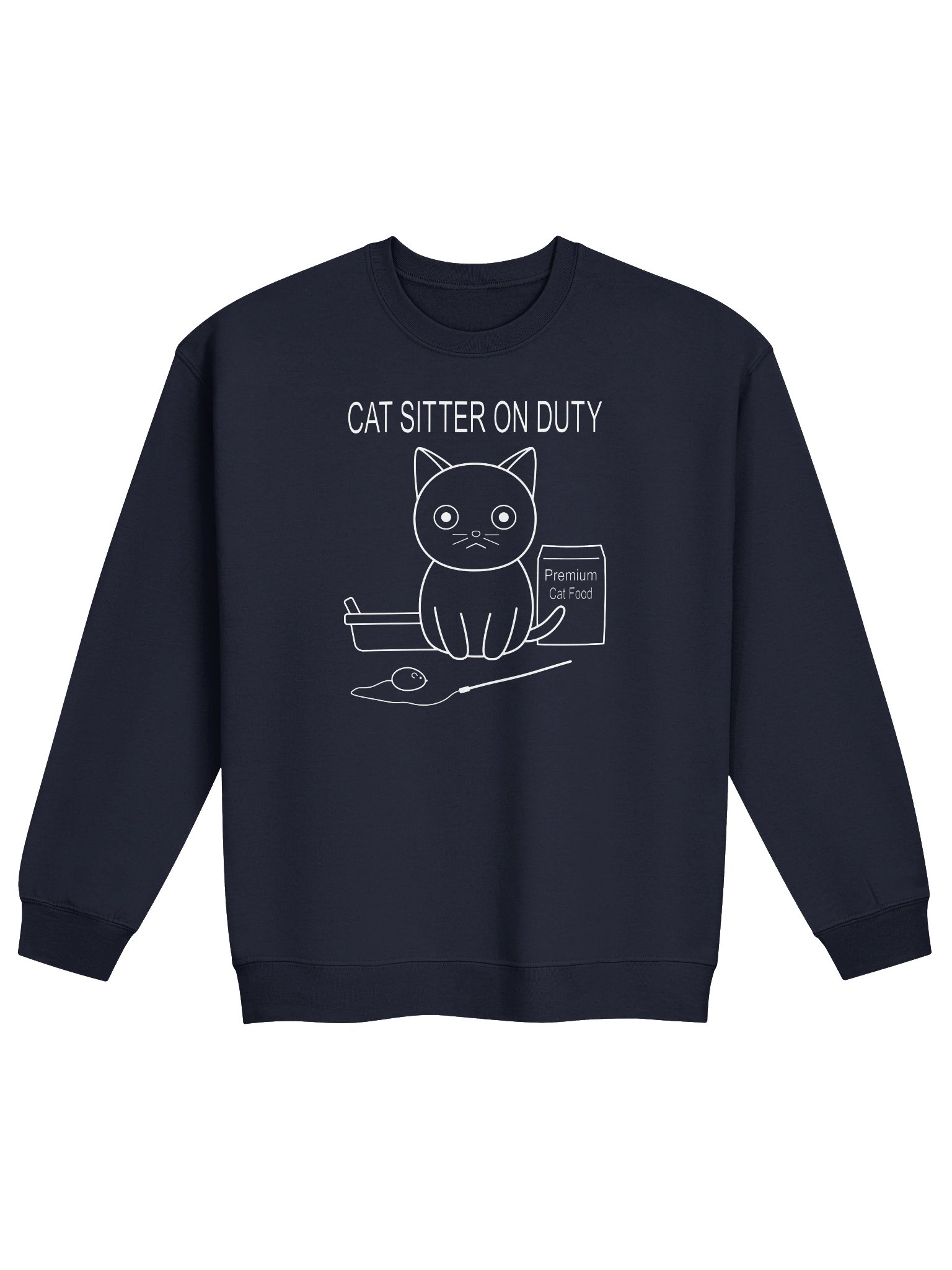 Cat Sitter on Duty - Unisex Adult Sweatshirt product image (1)
