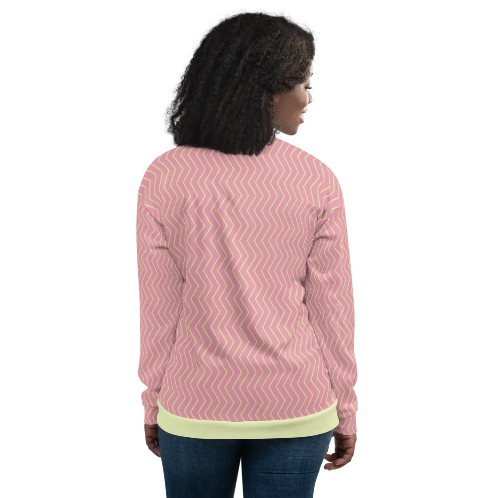 Zigzag Zest Pink Bomber Jacket product image (12)