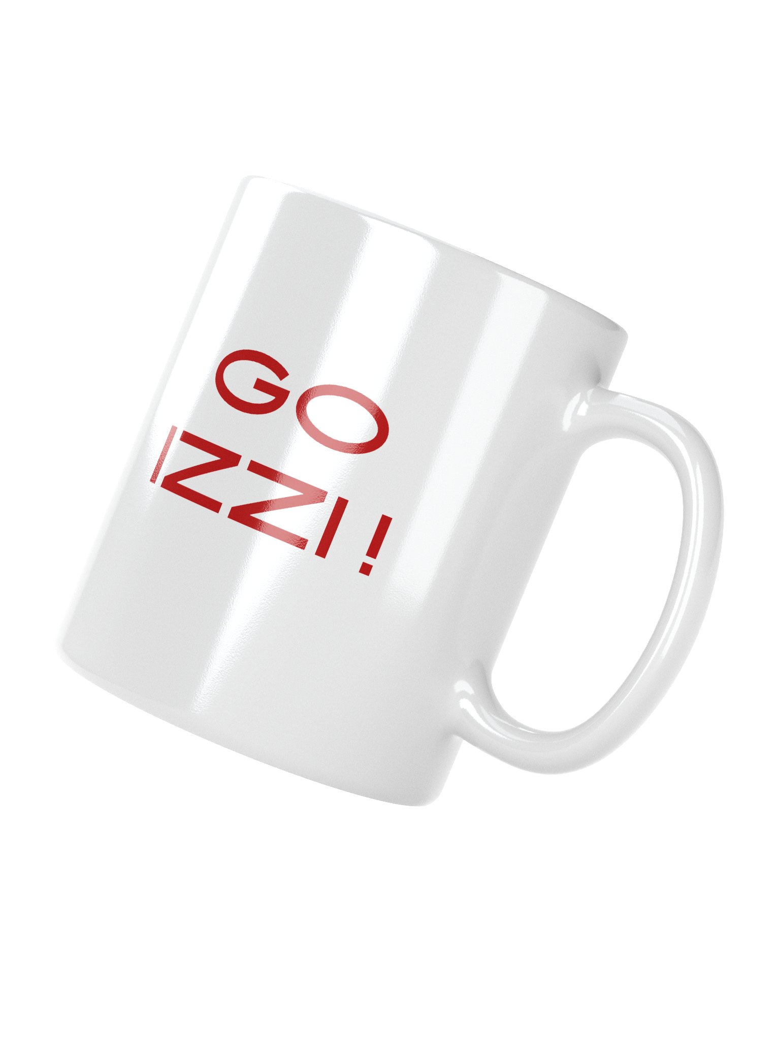 Go Izzi! - White Mug with Red Letters product image (2)