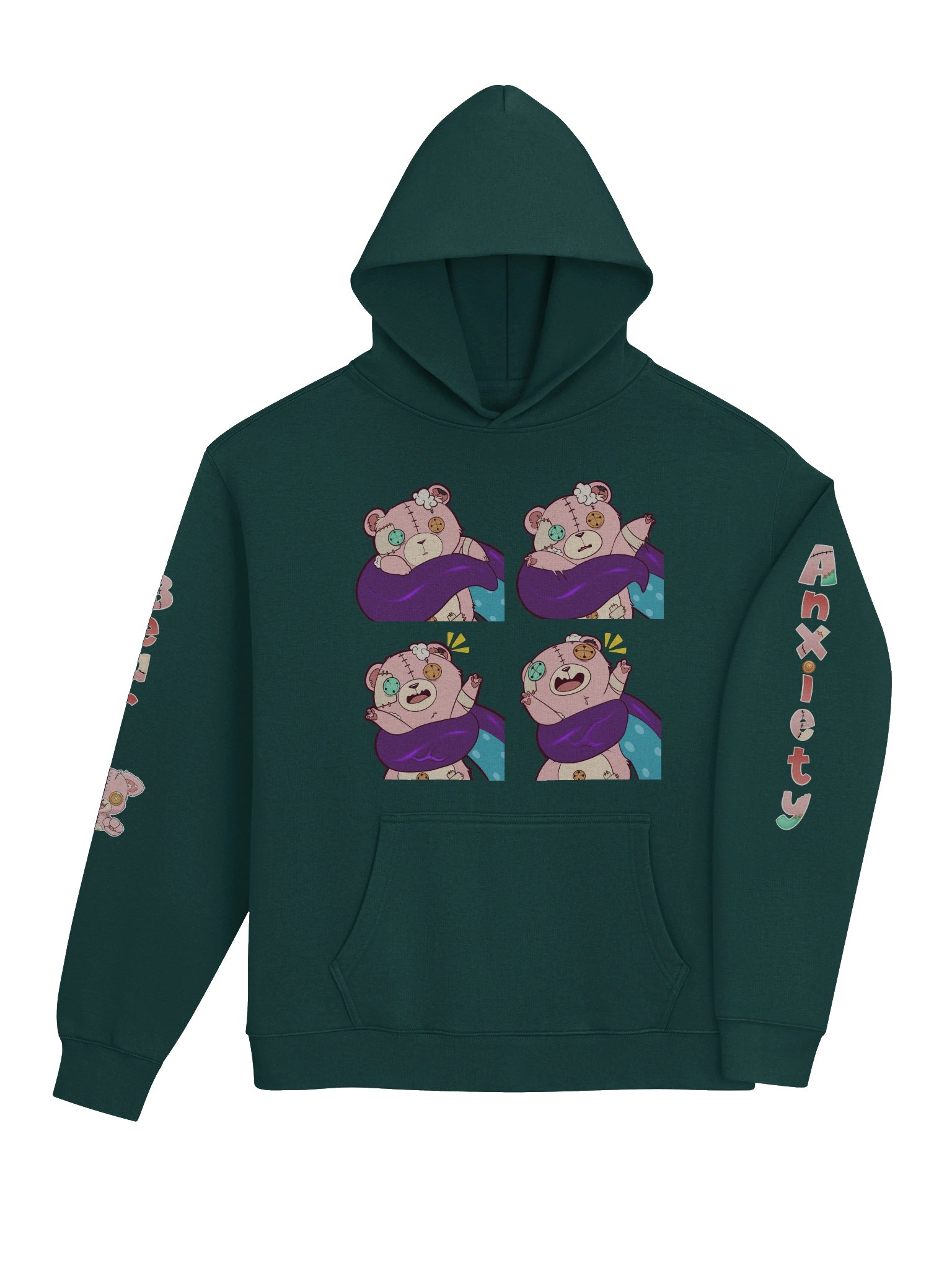 Anxiety Bear Tentacle Love Unisex Hoodie product image (4)