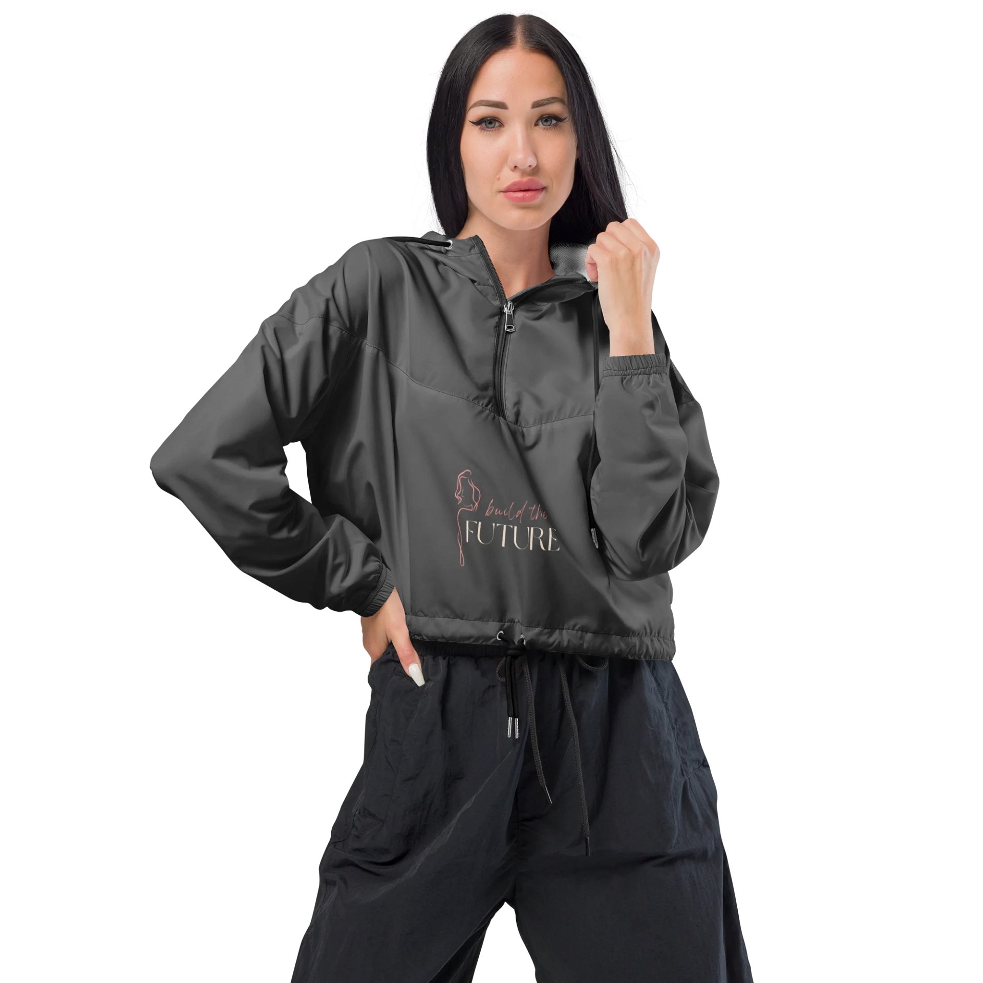 Women's Cropped Windbreaker WCFB0118 product image (1)