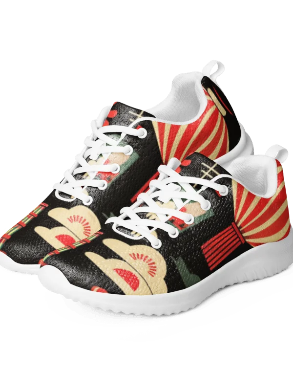 Japanese Lantern Women's Athletic Shoes | Traditional Matsuri Art Sneaker product image (1)