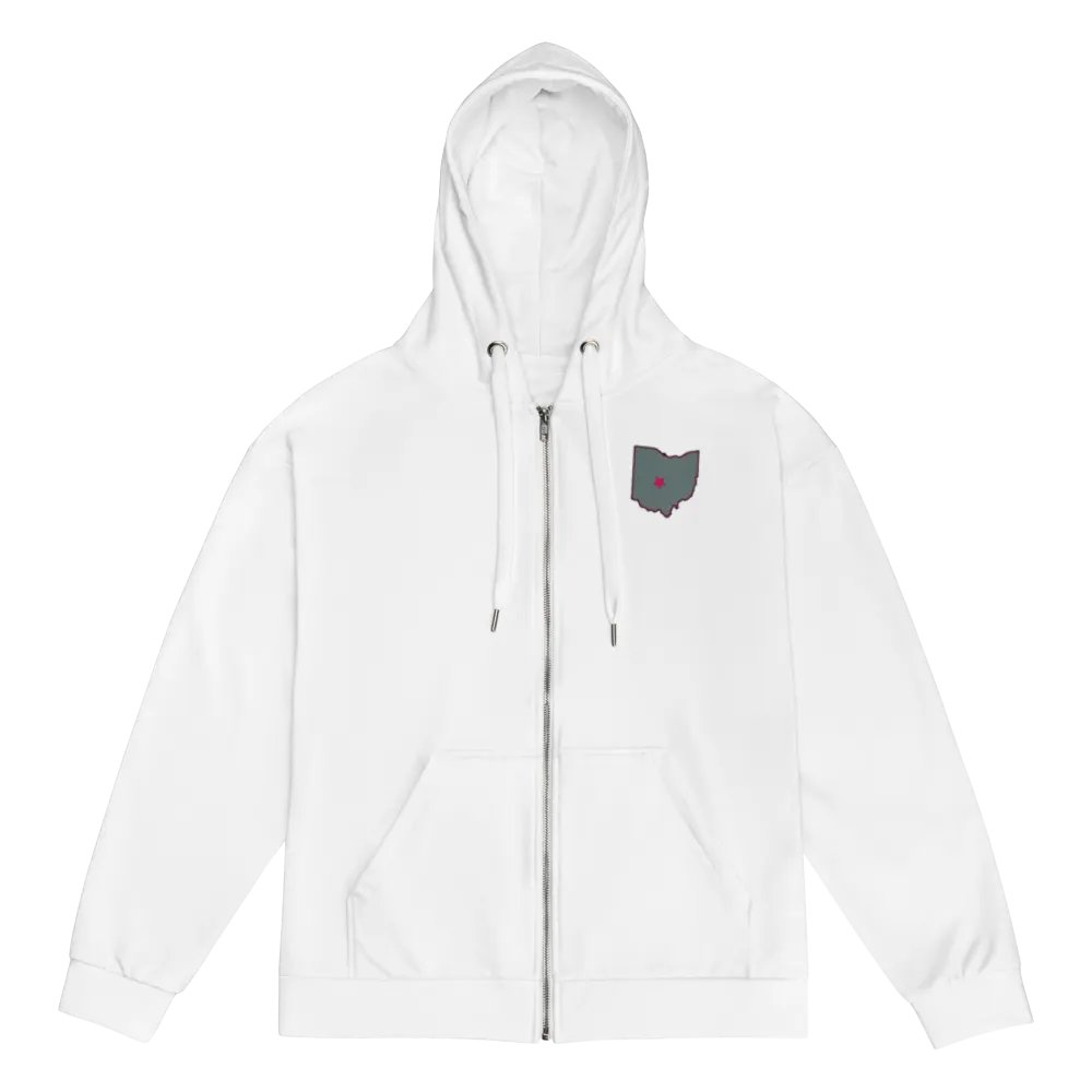 Lunatic Fringe Zip-Up (White) product image (1)