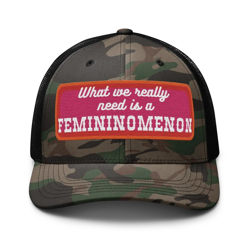 Femininomenon Camo Trucker Hat. product image (1)