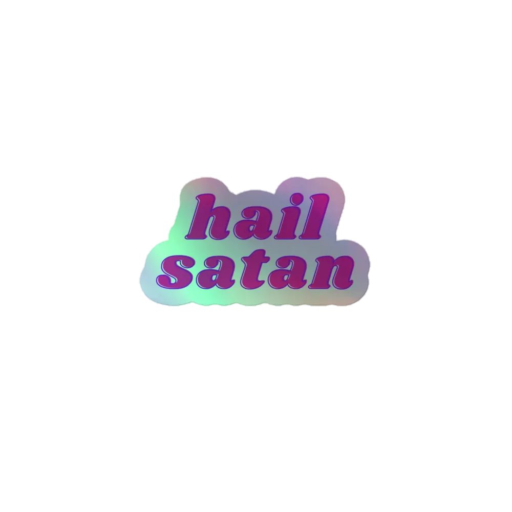 Hail Satan Holographic Sticker product image (1)