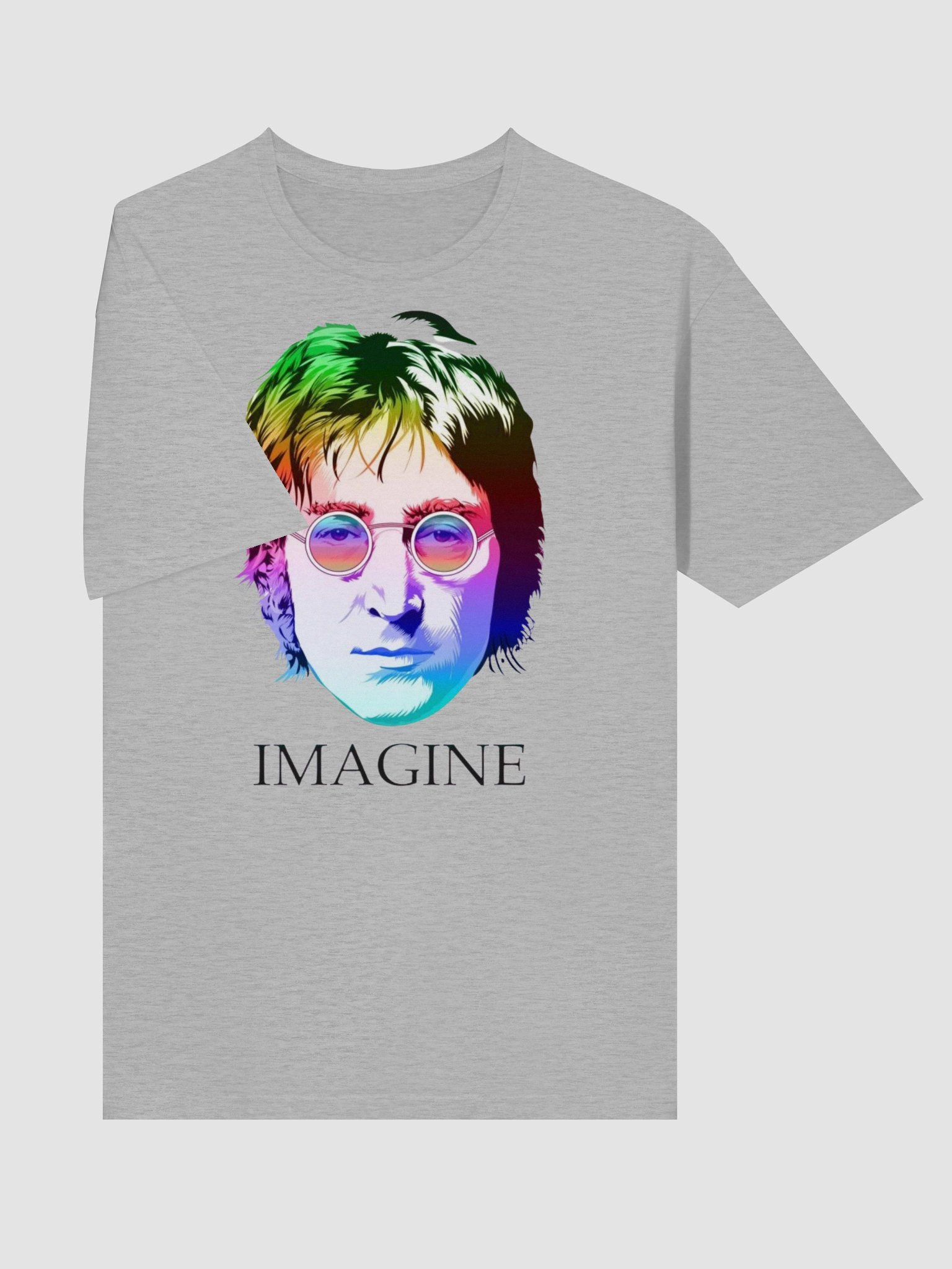 John Lennon Imagine T-Shirt | Colorful Portrait Art Graphic Tee | Iconic Music Legend Shirt product image (3)
