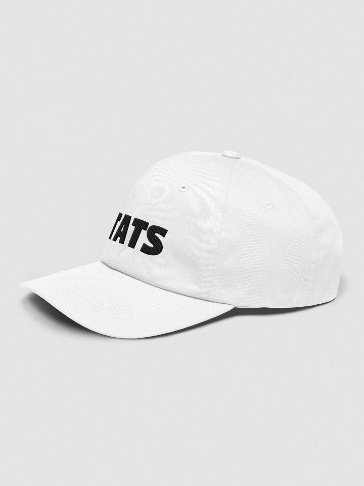 Stats hat (white) product image (2)