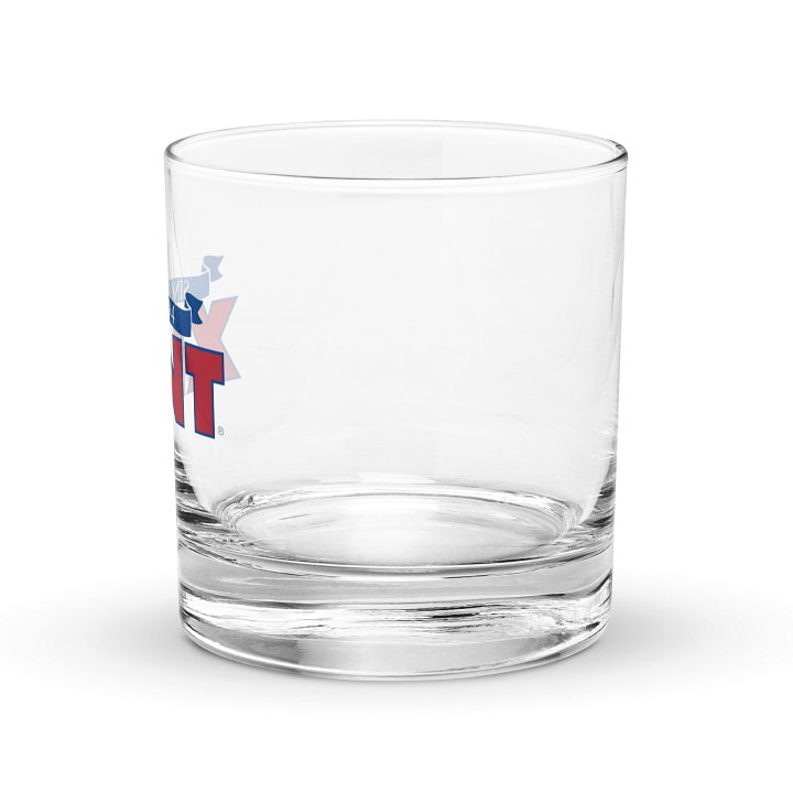 XLNT Foods Logo Rocks Glass product image (2)