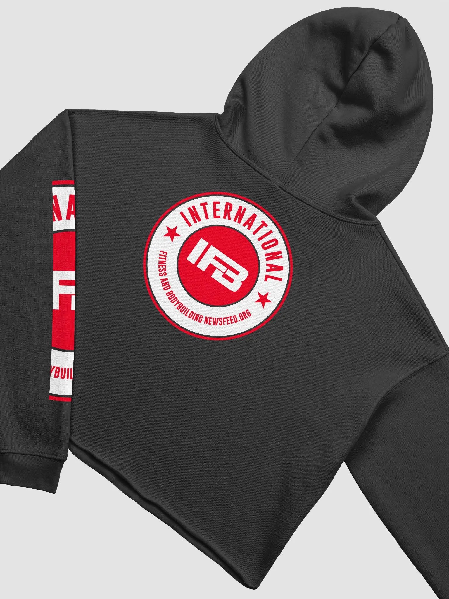 IFBNewsfeed.Org's Bella+Canvas Fleece Crop Hoodie product image (4)