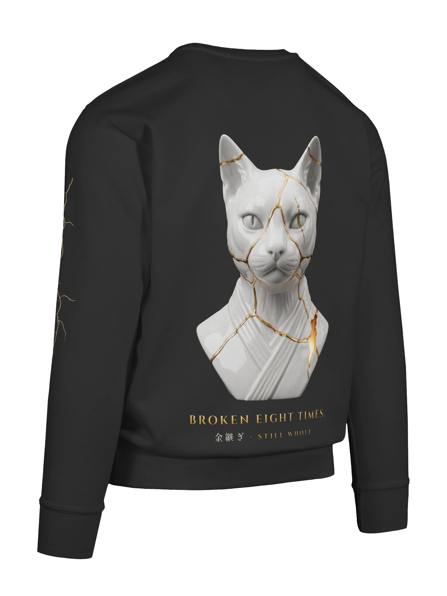KINTSUGI Crewneck — Black & Gold product image (11)