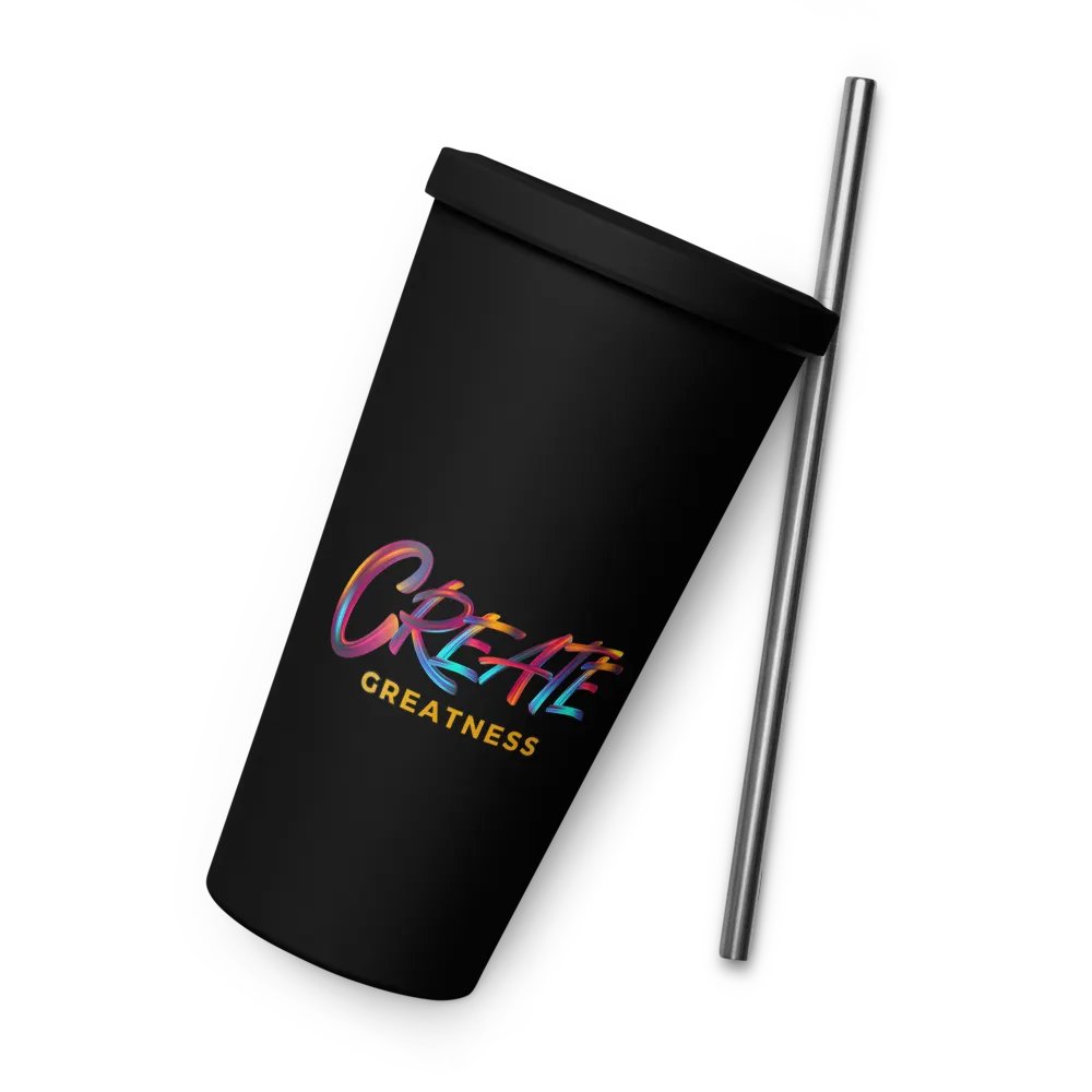 Create Greatness + Born to Dance Vibrant Beats Her Silhouette Insulated Tumbler product image (49)