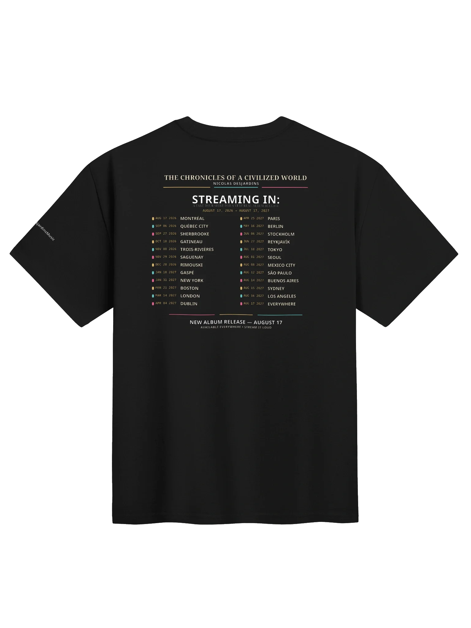 Chronicles of a Civilized World — Album Tour Tee - ZUWEN_fo4dc