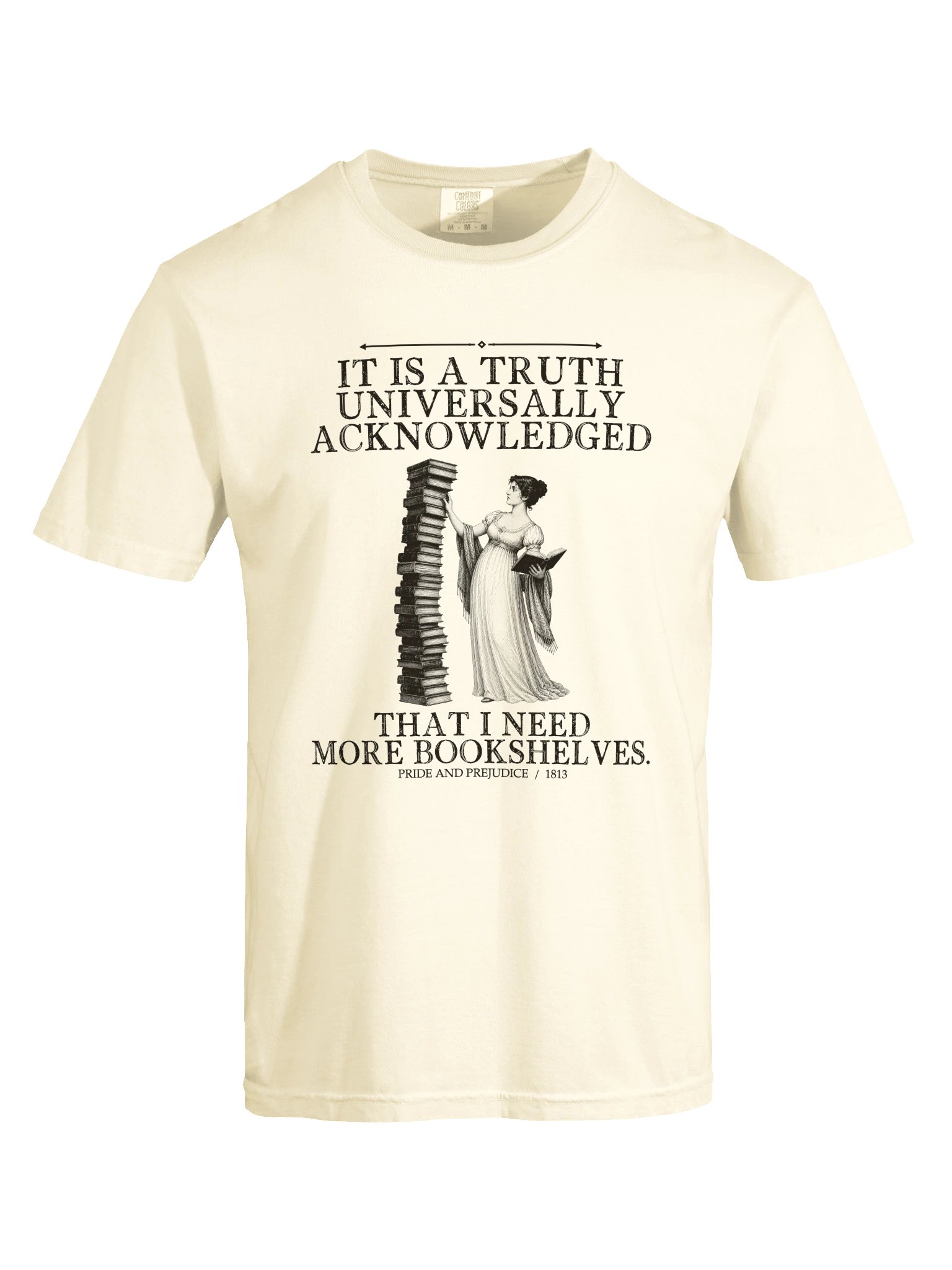 Truth More Bookshelves -- Pride and Prejudice Tee (Light) product image (17)