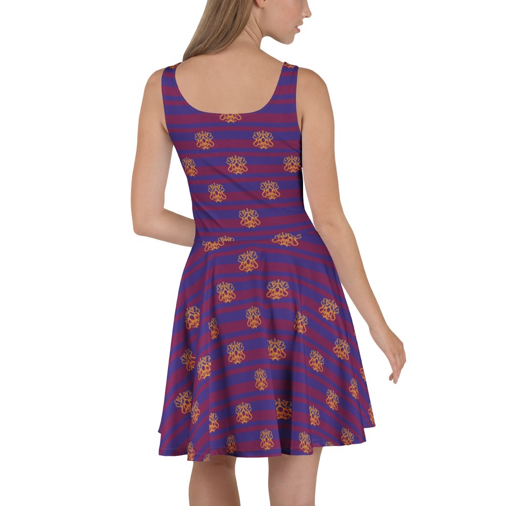 Purple Flirty Academic Skater Dress product image (4)