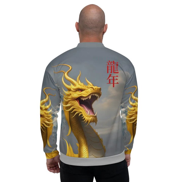 Dragon and the Wave/All-Over Print Bomber Jacket by Sublicolor product image (2)