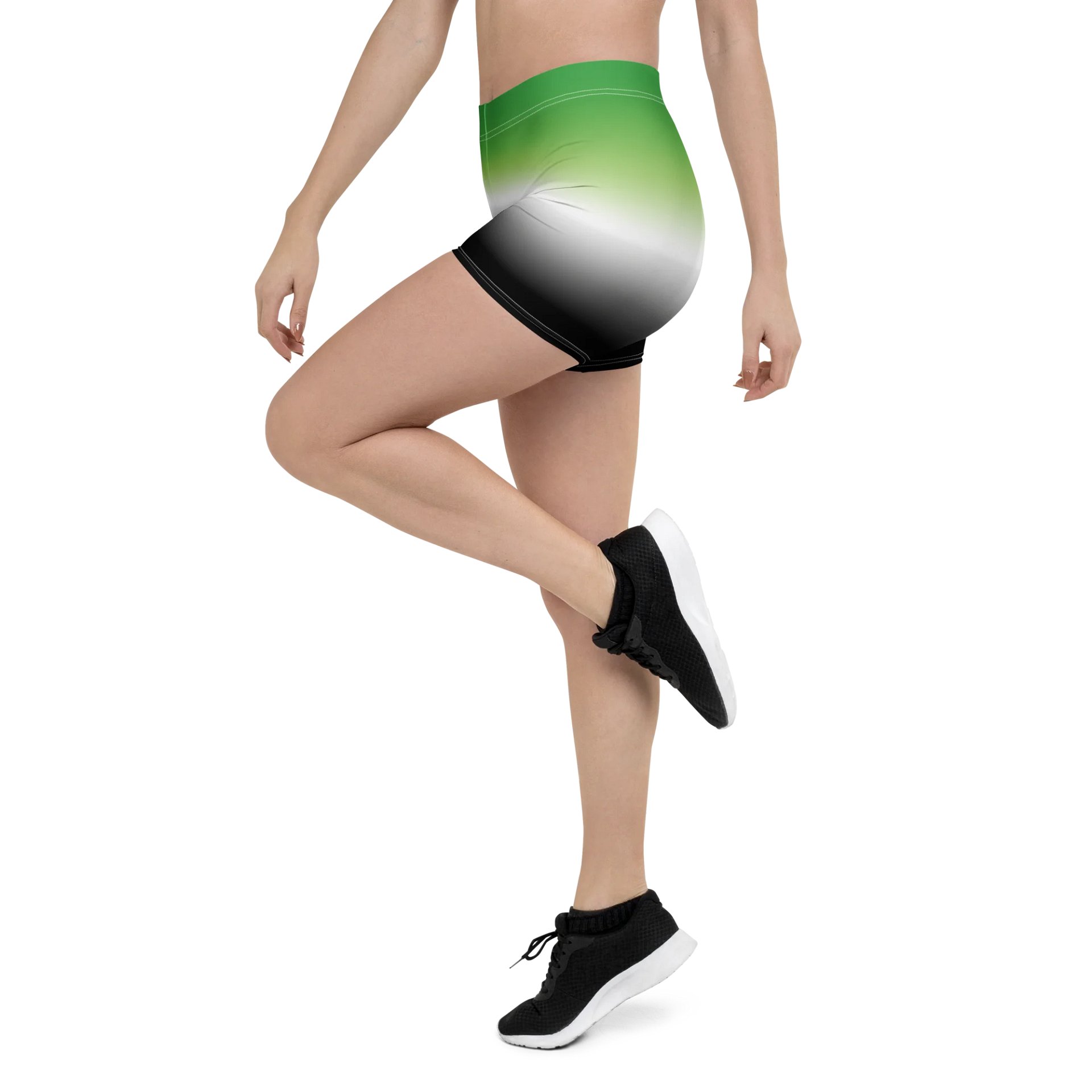 Aromantic Pride Gradient Bike Shorts product image (4)