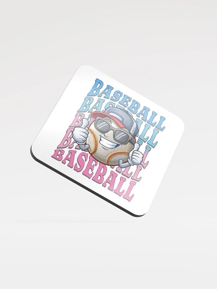 Baseball Thumbs Up Cool Dude Cork Coaster product image (2)