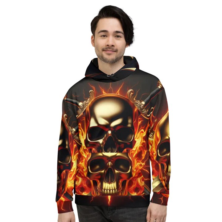 Golden Art - Unisex Skull Hoodie #45 product image (2)
