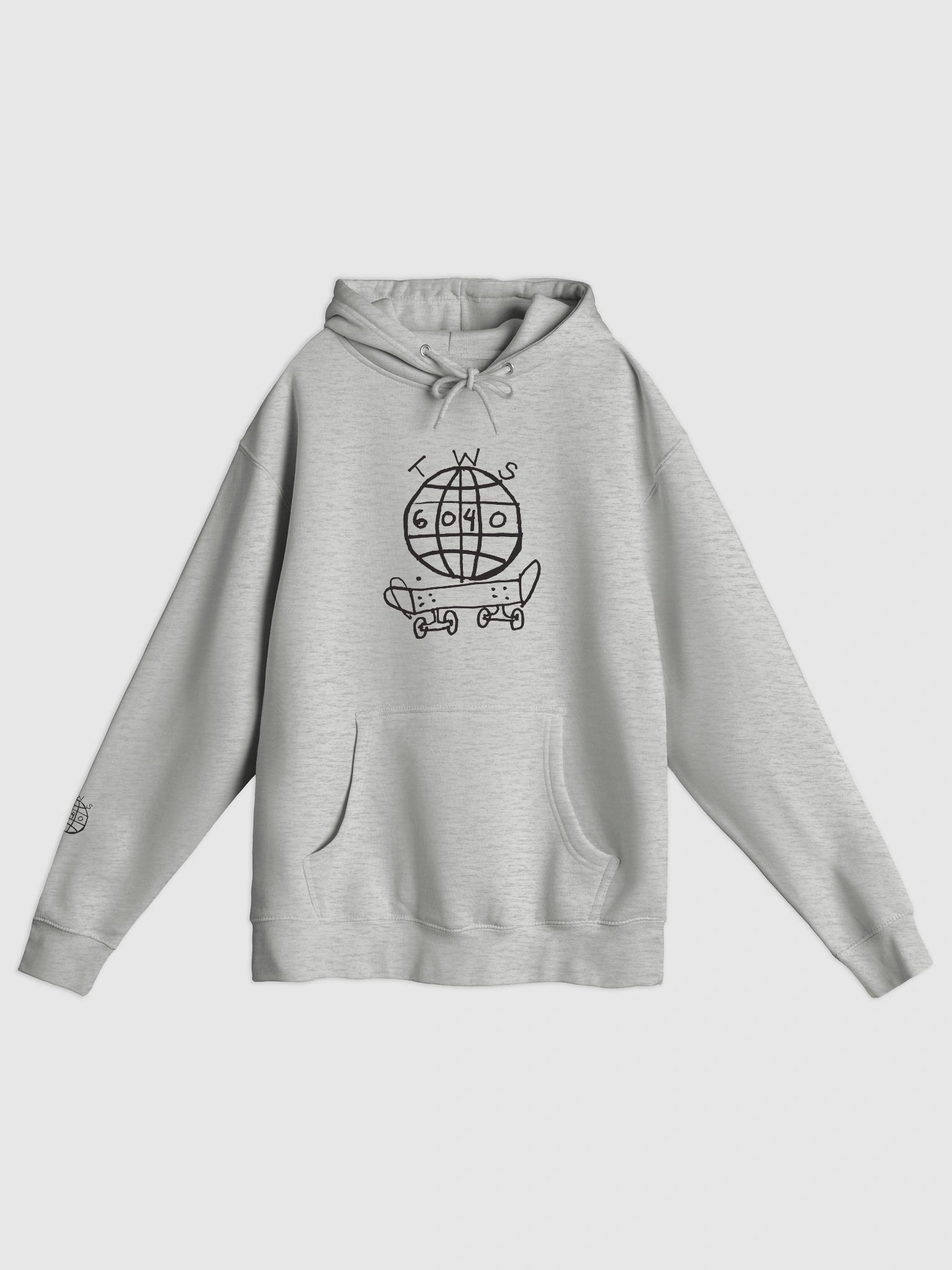 TWS x 6040 Skateboards Hoodie #2 (Black Logo) product image (1)