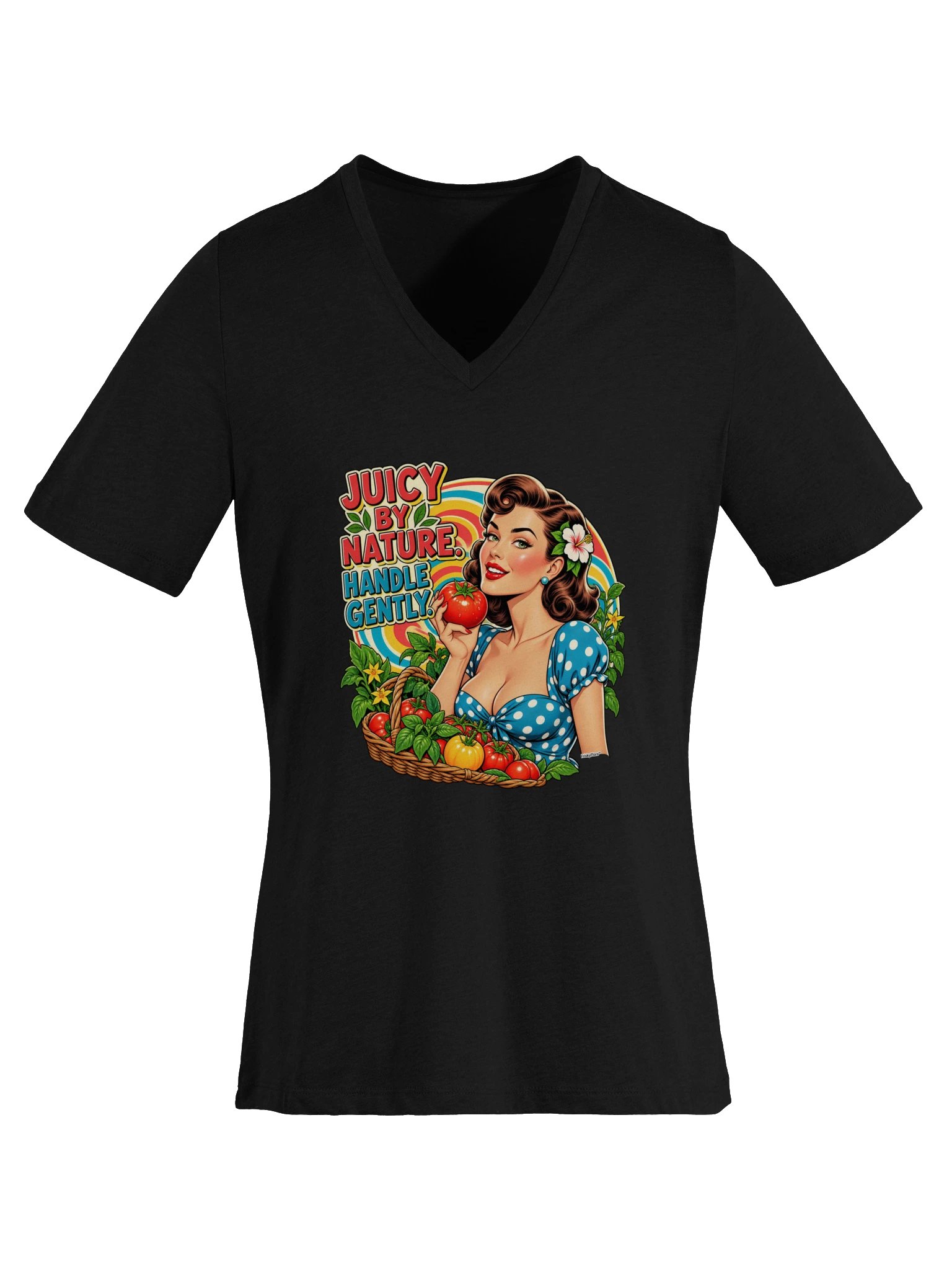 Juicy by Nature Pin-Up V-Neck Tee product image (29)