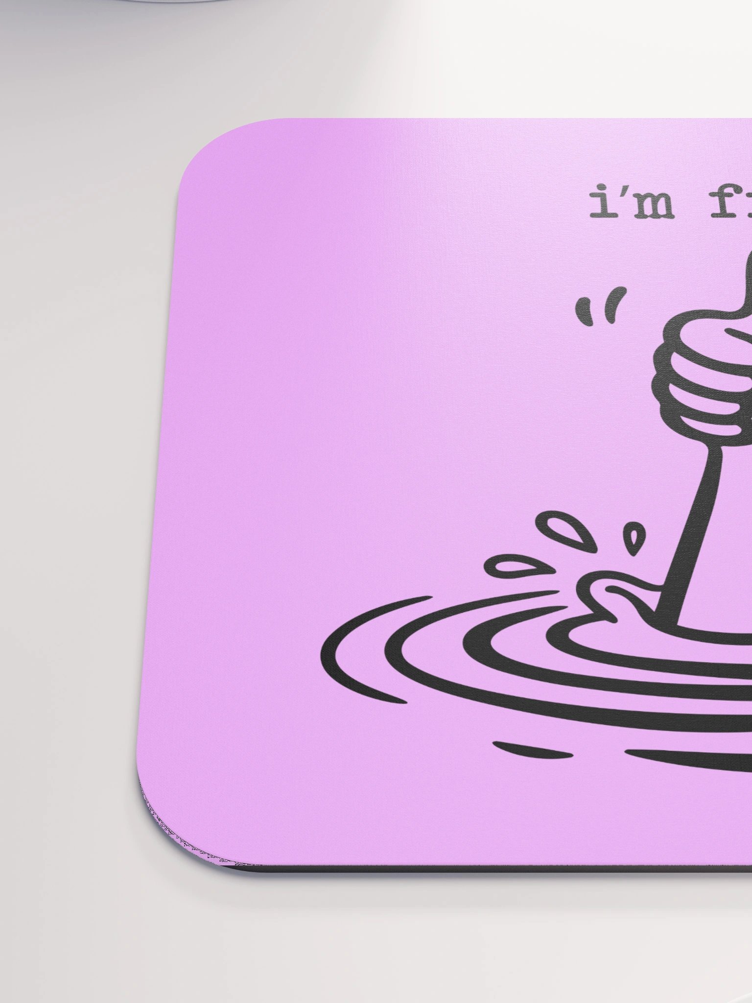 I’m Fine Thumbs-Up Mouse Pad product image (6)