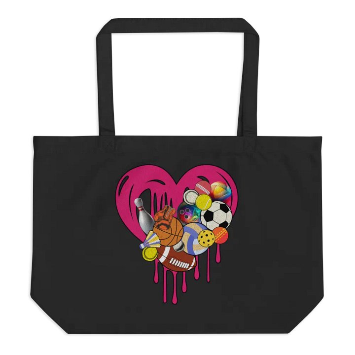 Heart Sports Assorted Organic Tote Bag product image (1)