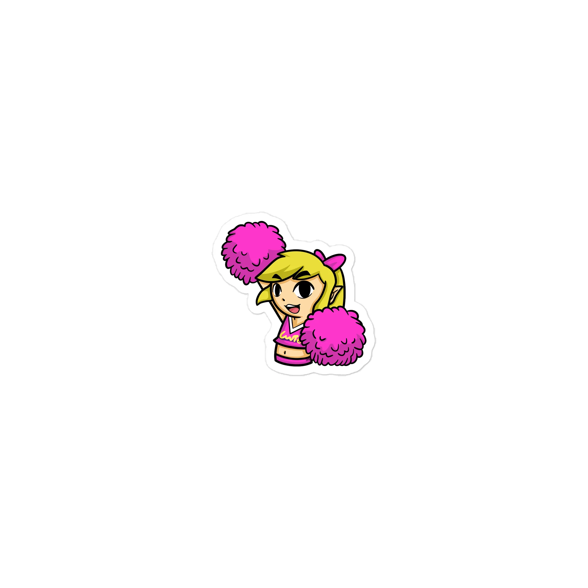 Cheerleader Elf Die-Cut Stickers product image (1)