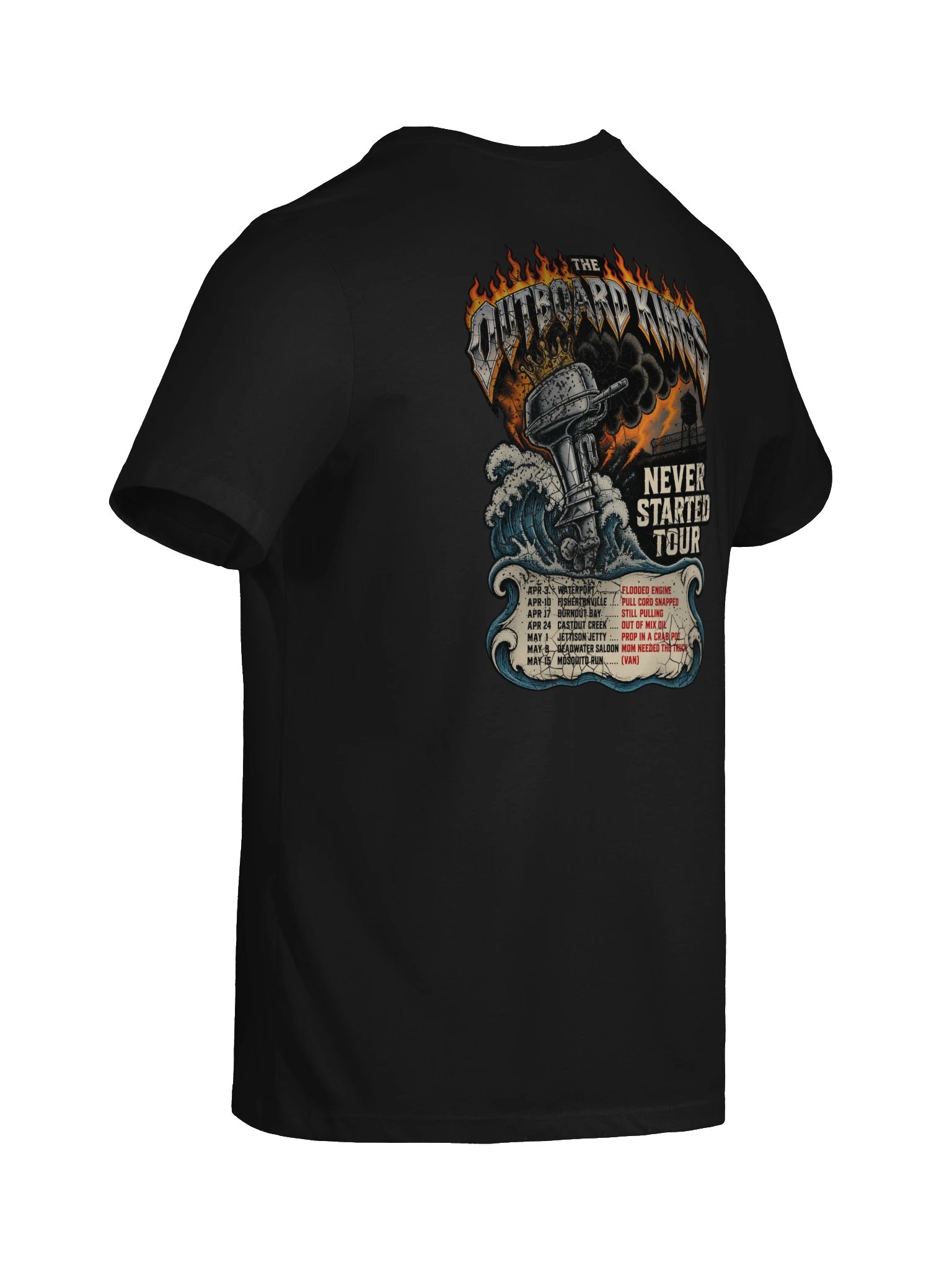 Outboard Kings - Never Started Tour - Women's Relaxed Tee product image (19)