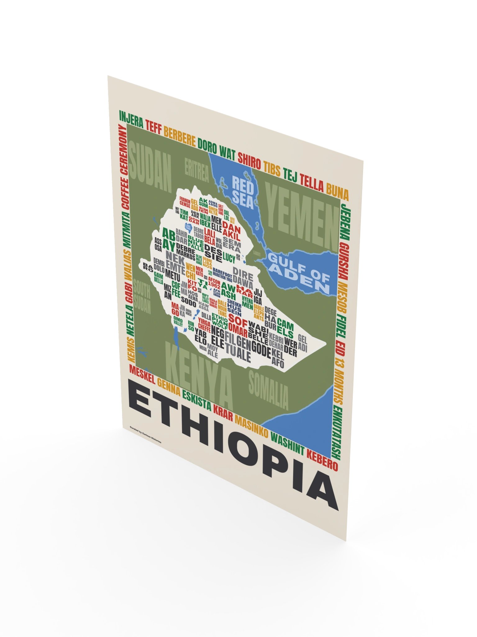 Ethiopia Word Map Print product image (2)