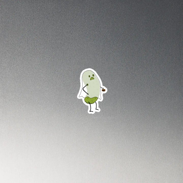 Trick or Treat Pickle magnet product image (2)