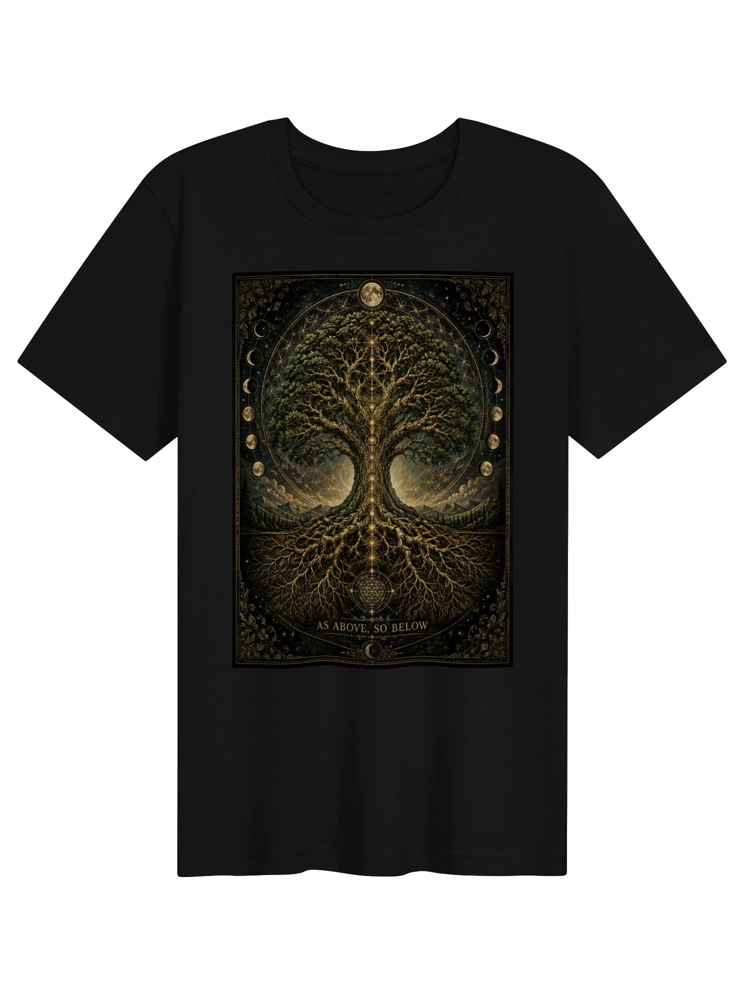 As Above, So Below Cosmic Tree Tee product image (1)