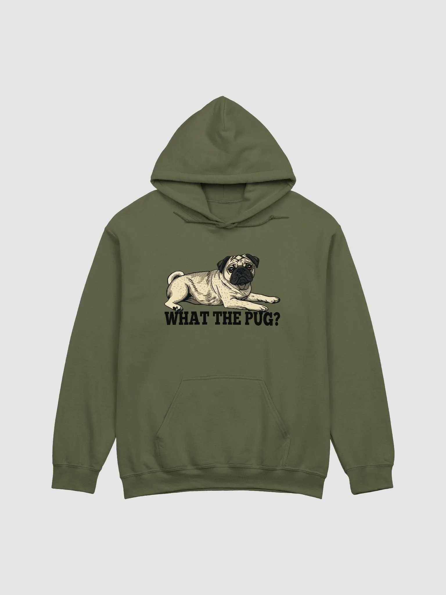What the Pug Hooded Sweatshirt of a Pug | Funny Hoodie for Pug Paw-rents product image (1)