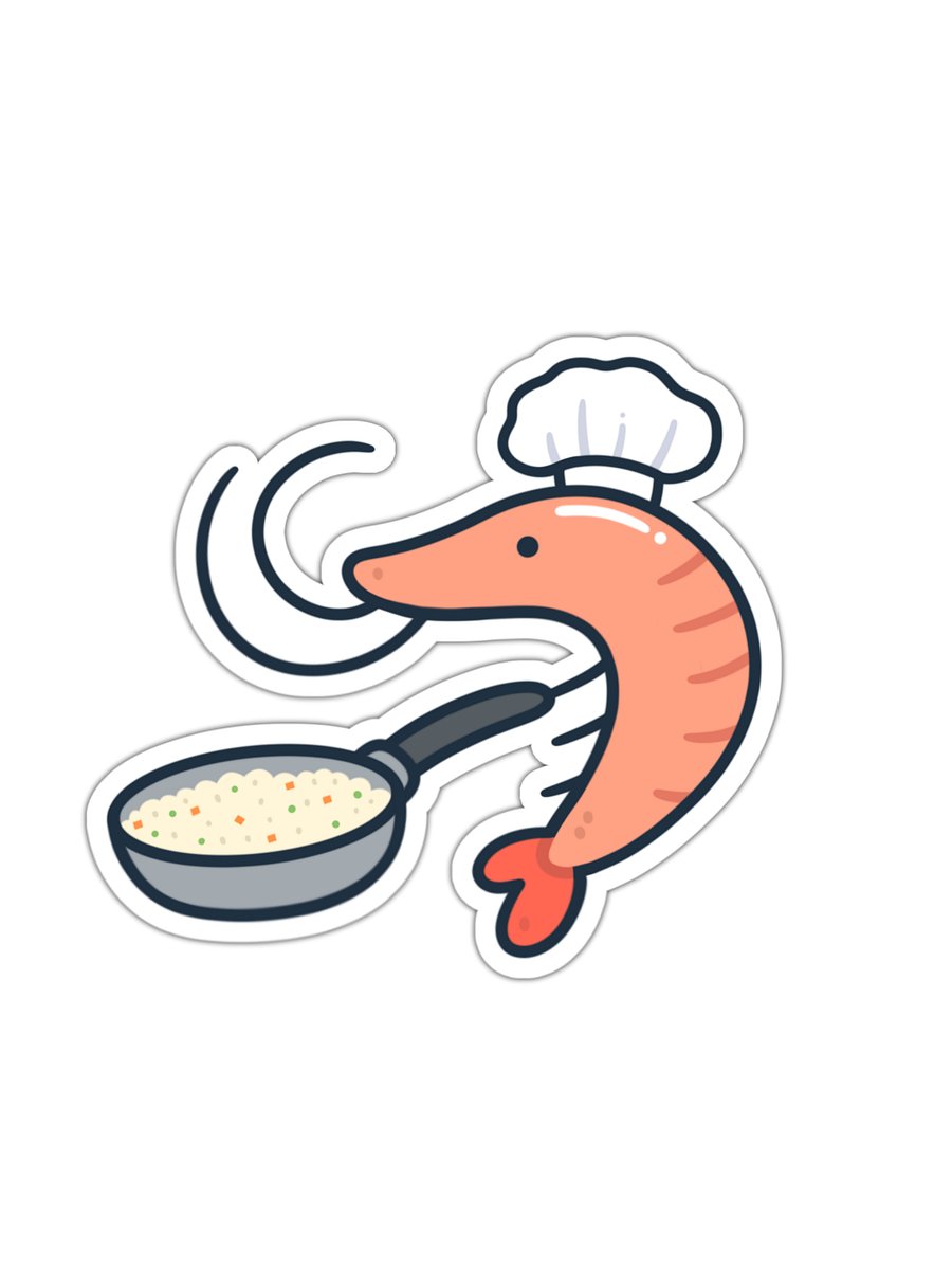 Shrimp Fried Rice Sticker product image (1)