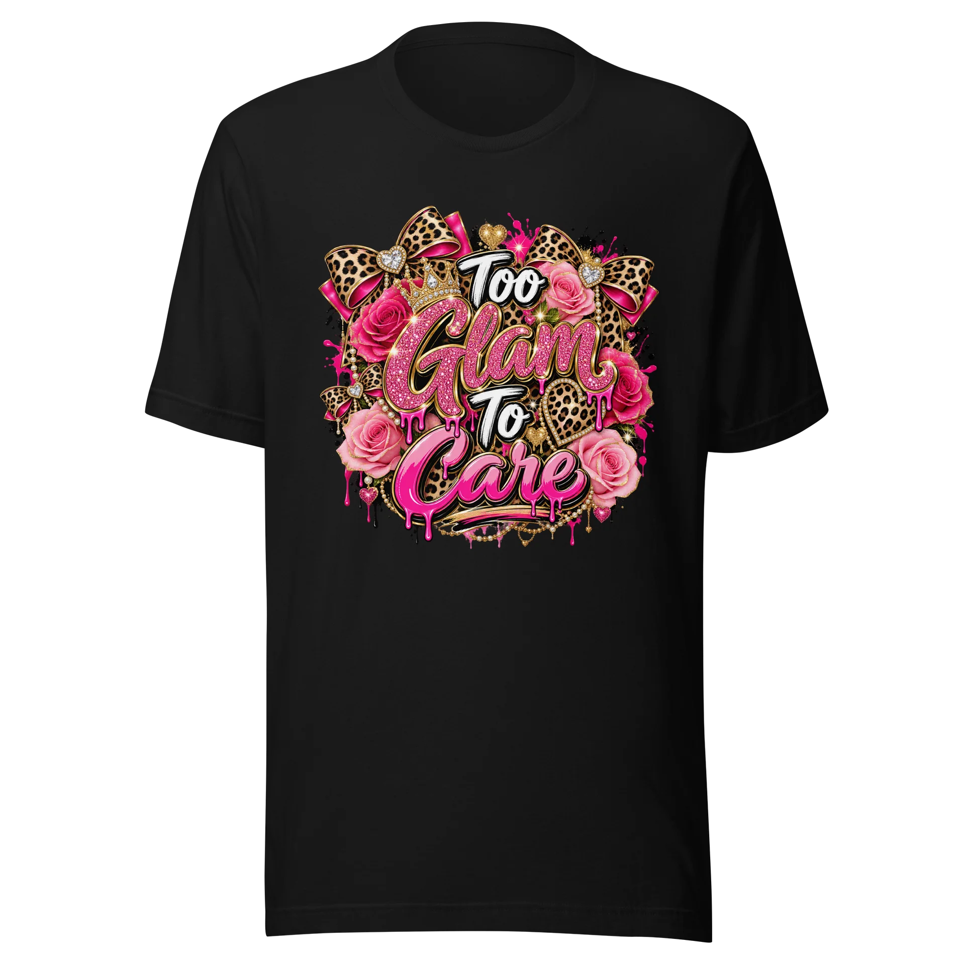 Too Glam To Care Glitter Tee product image (2)