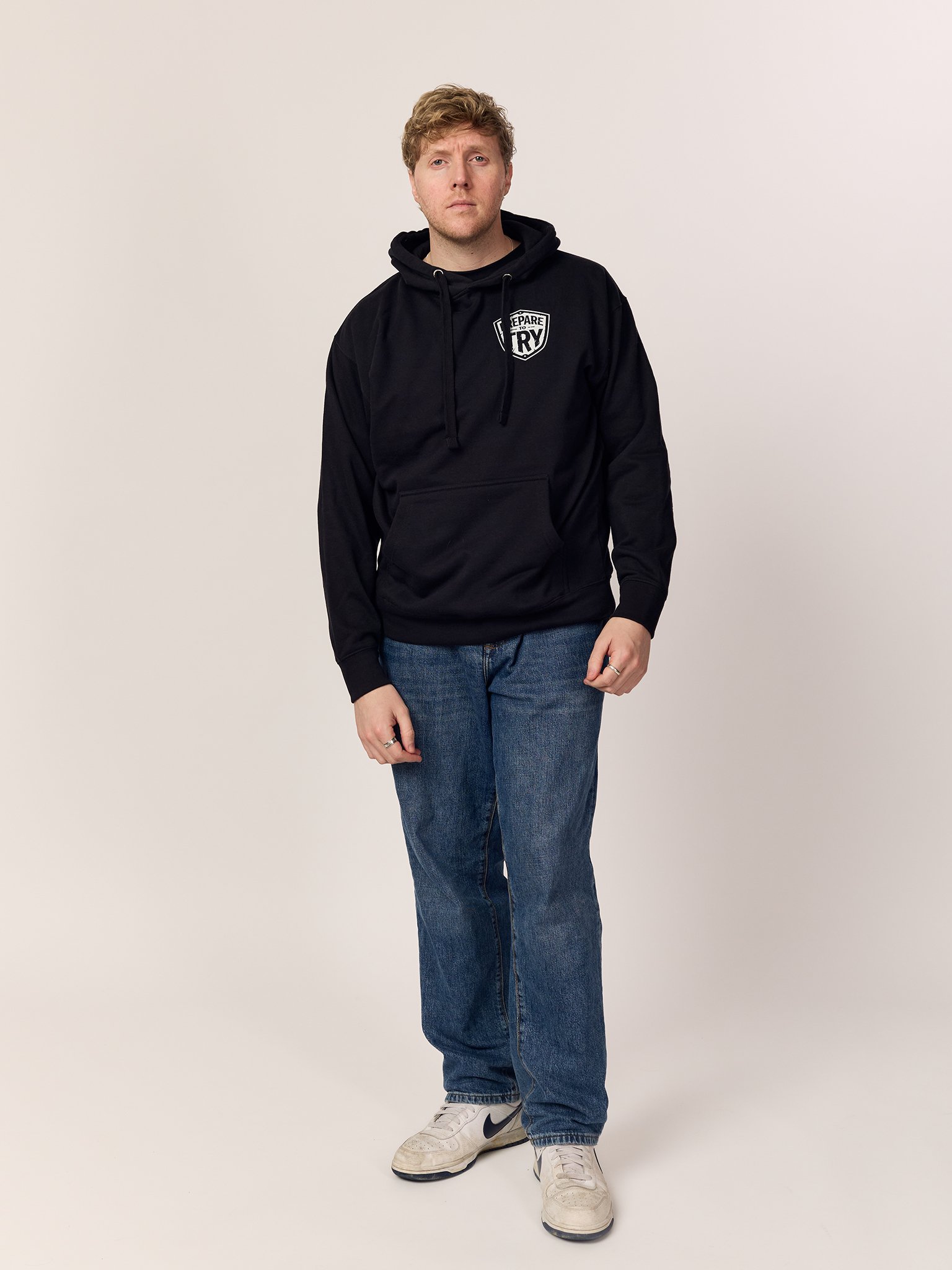 Prepare To Try Hoodie (White Shield) product image (1)