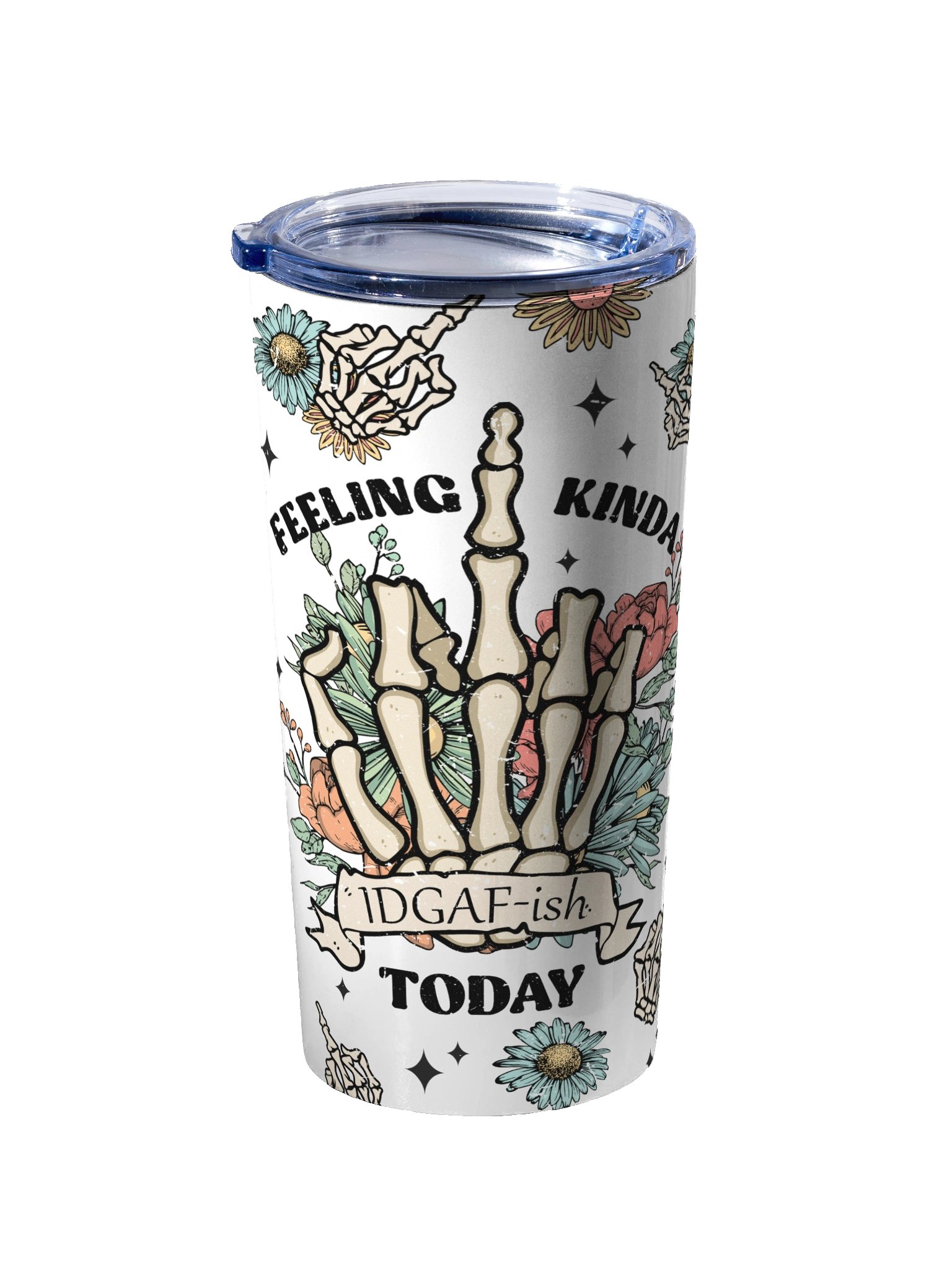 IDGAF-ish Floral Stainless Steel Tumbler product image (2)