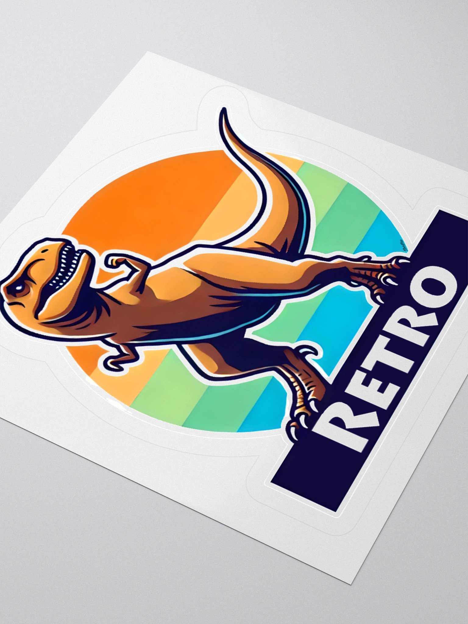 Retro Dinosaur Sticker product image (9)