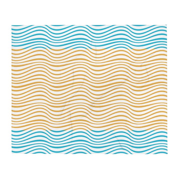 Sand And Waves Pattern Design Throw Blanket product image (2)