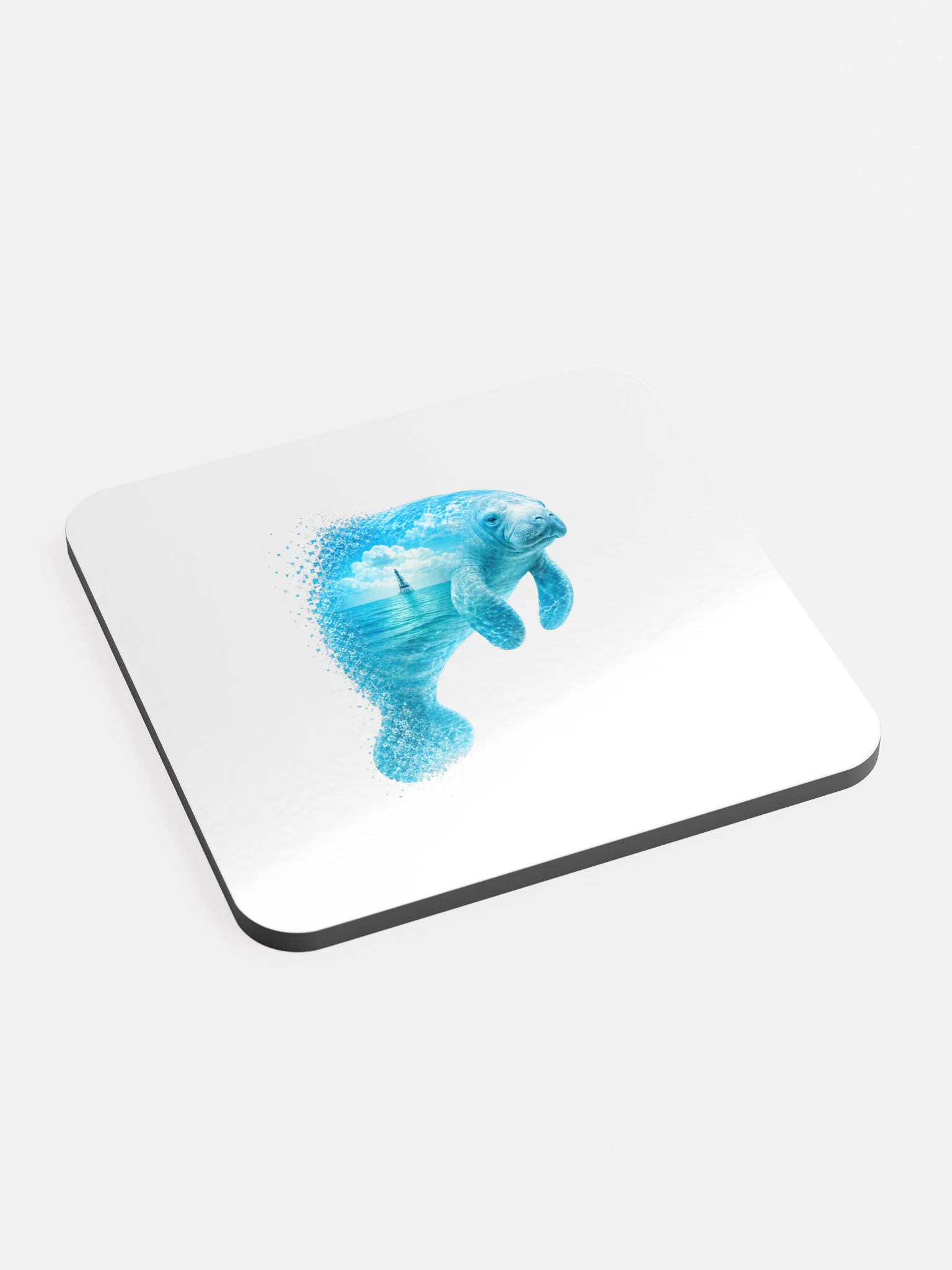 Manatee Cork Coaster - Keys Collection: Lighthouse Edition product image (2)