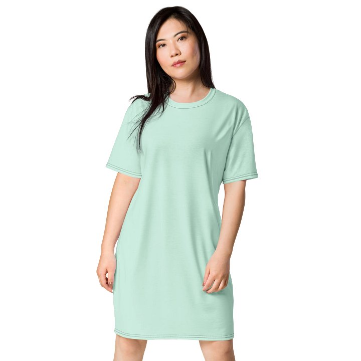 Oversized T-Shirt Dress - Vibrant Humming Bird, Sizes 2XS-6XL product image (1)