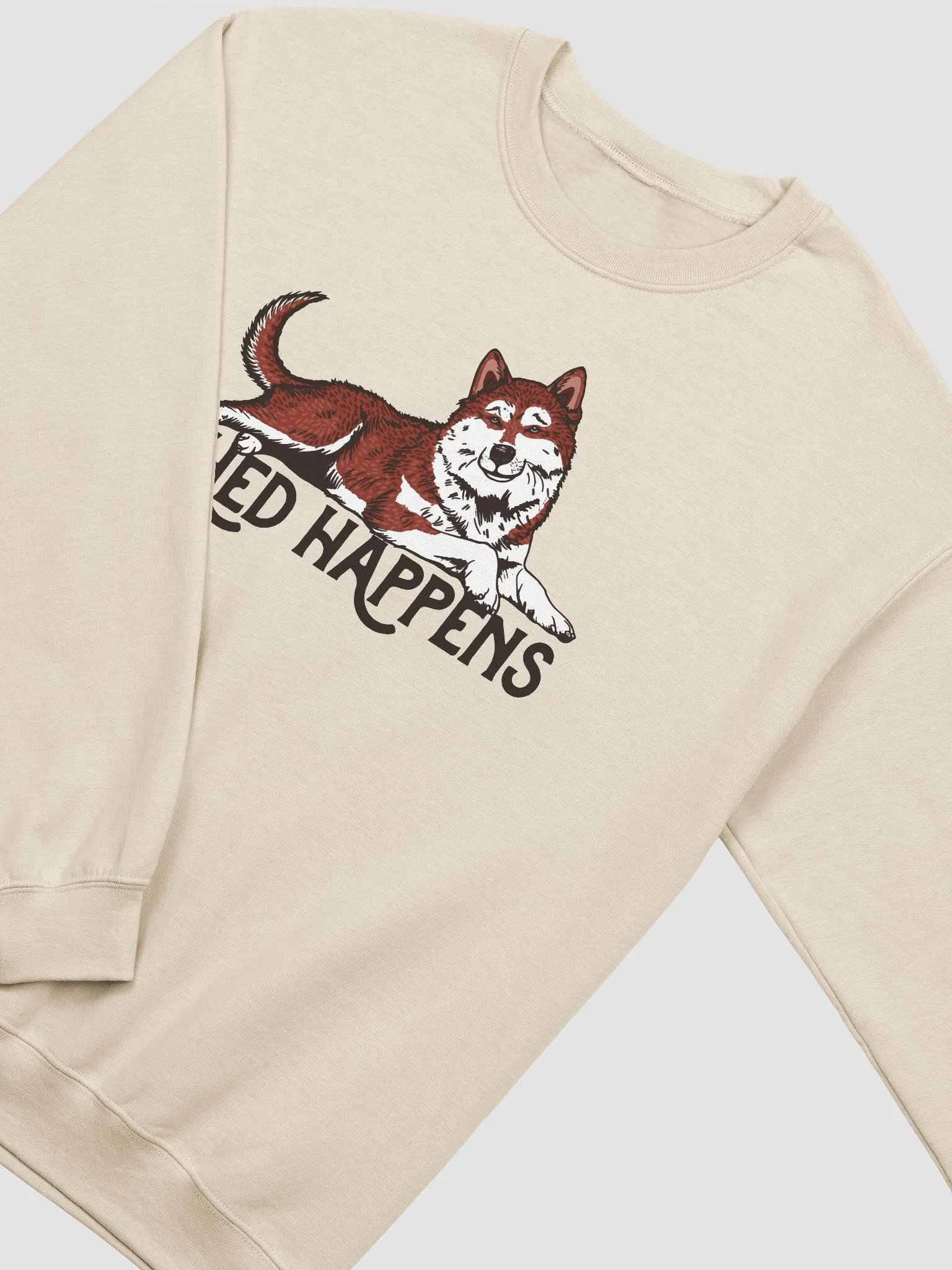 Shed Happens Sweatshirt of a Siberian Husky(Red) | Funny Shirt for Siberian Husky Paw-rents product image (4)