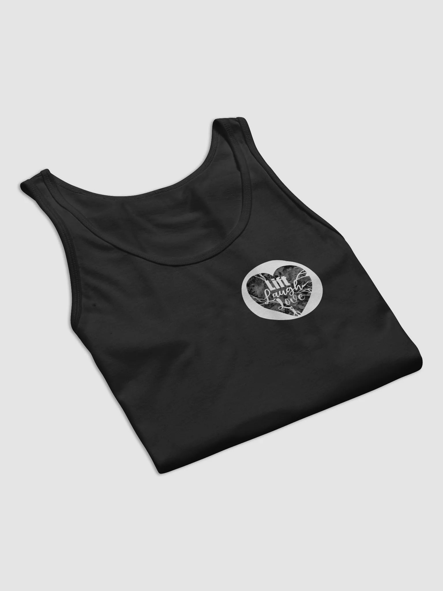 Lift Laugh Love Dark Mode Heartbreak Tank Top product image (60)