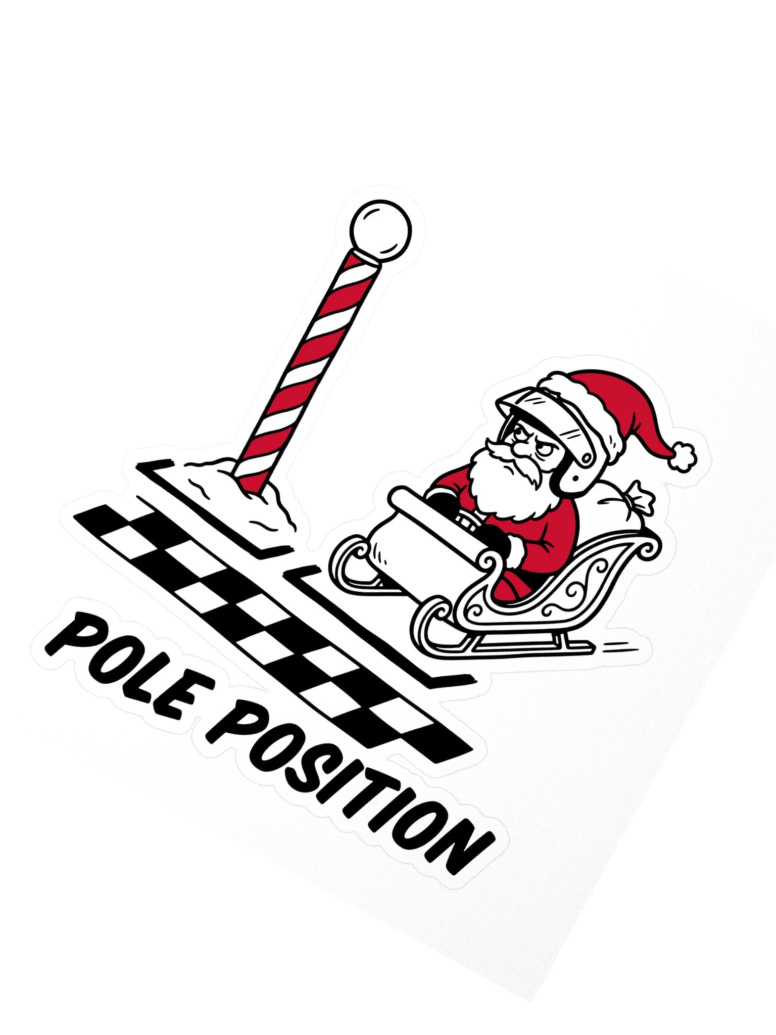 Pole Position Santa Sticker product image (2)
