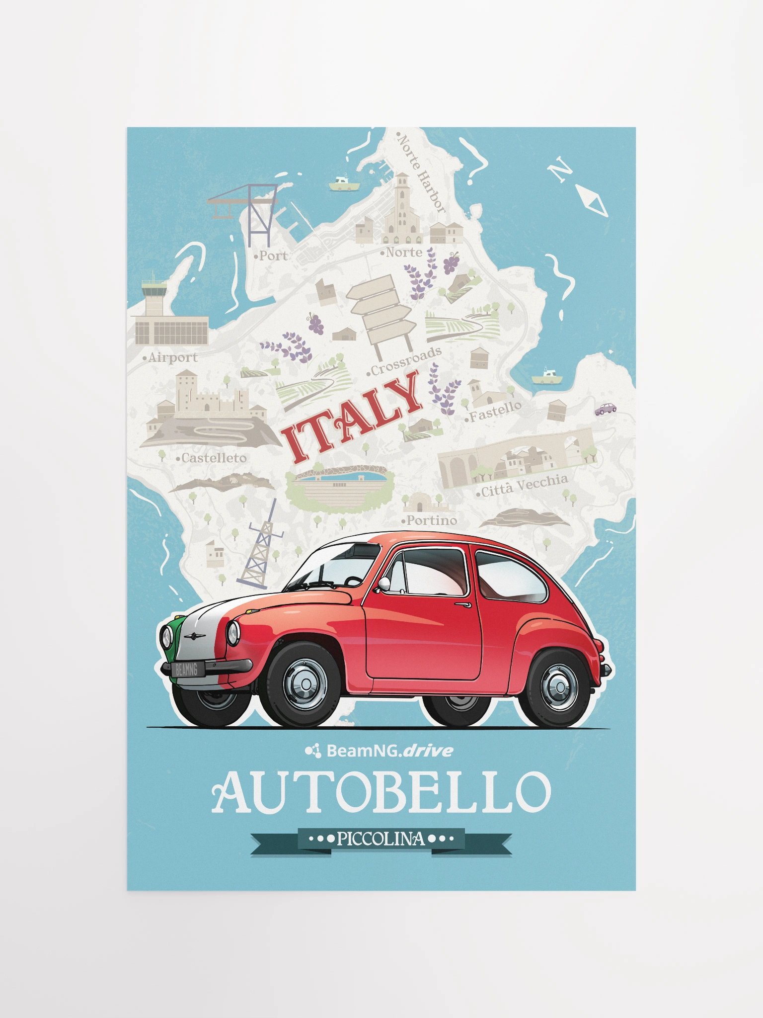 Autobello Piccolina Stylized Poster product image (1)